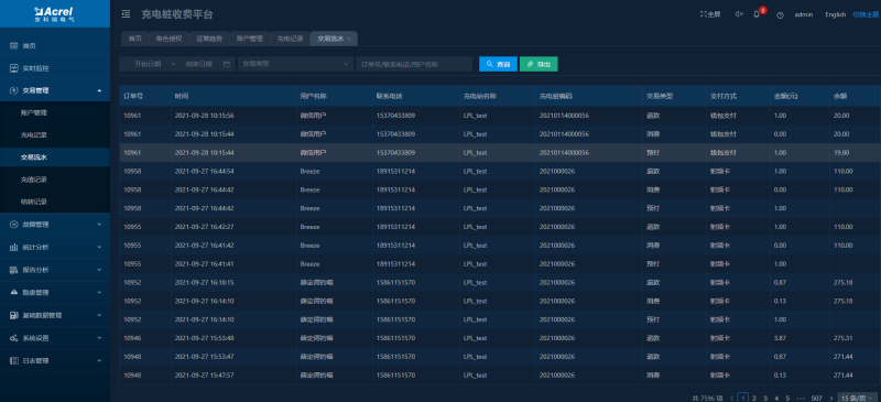 AcrelCloud-9500电瓶车充电桩收费平台在河南某军工企业的应用